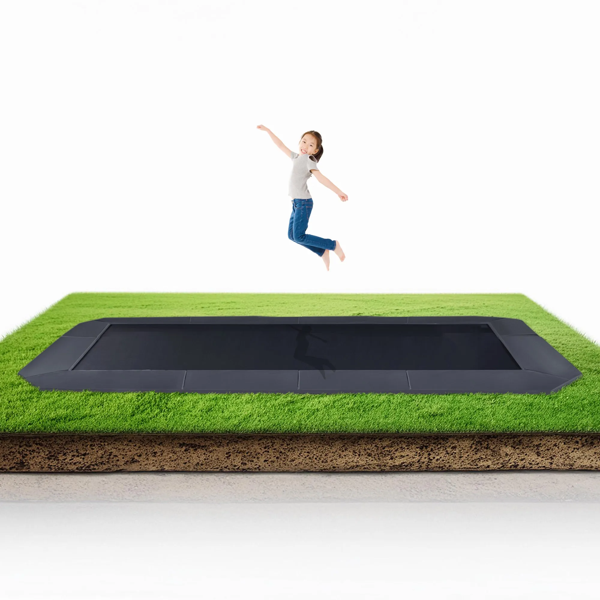 10x17' Rectangle Pro-Line Avyna In-Ground Trampoline
