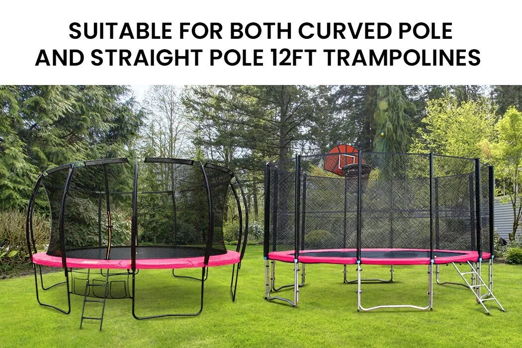 12ft Replacement Trampoline Safety Pad, Universal, Round - Pink