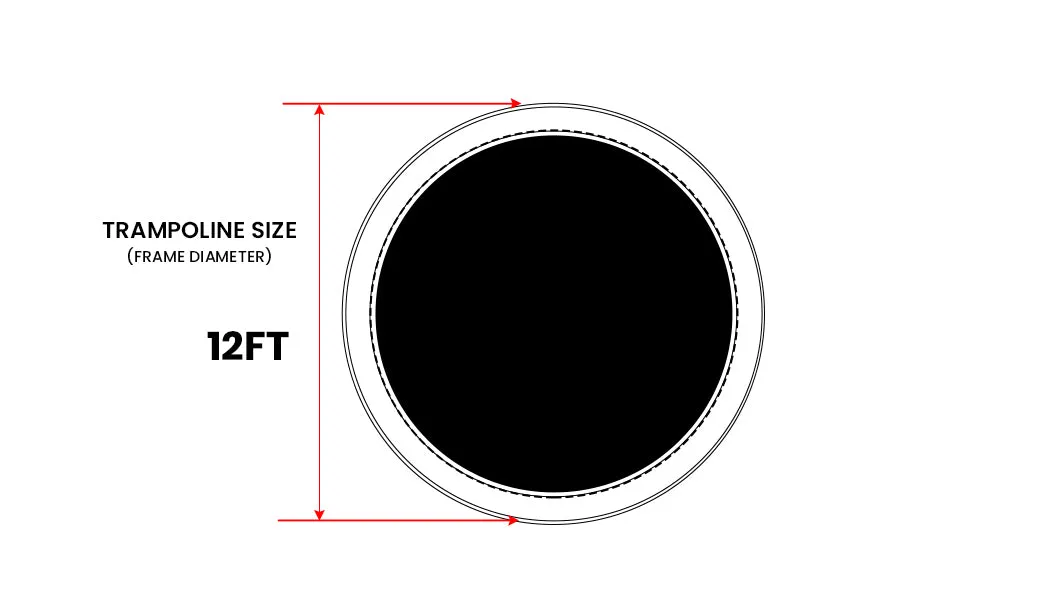 12ft Trampoline Safety Pad Replacement - Blue