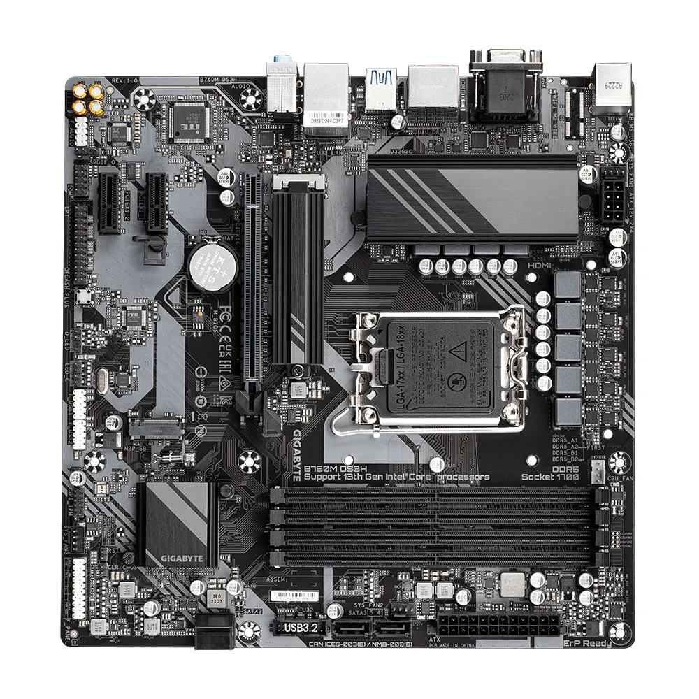 1700 Gigabyte B760m Ds3h Atx