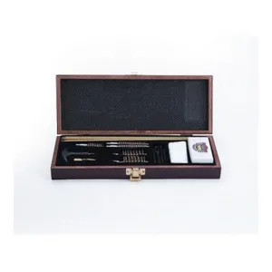 18 Piece Universal Gun Cleaning Kit - Wooden Case