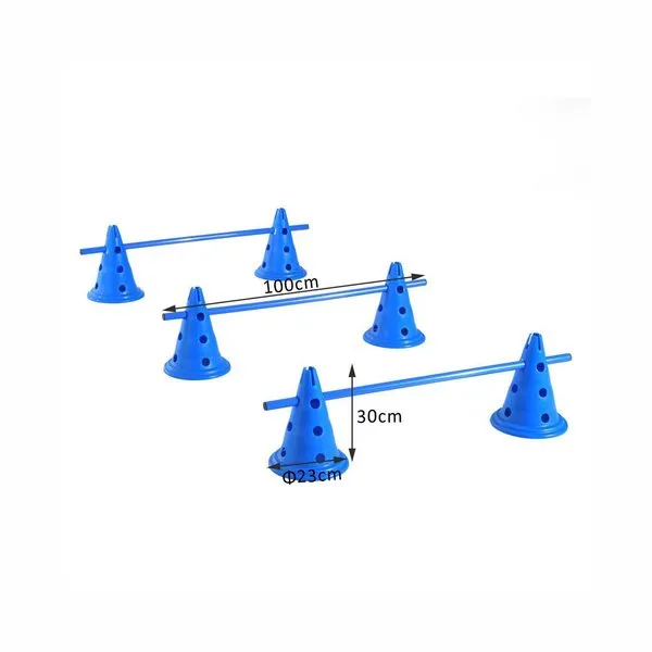 3 Set of Dog Agility Equipment Jumps Kit - Blue