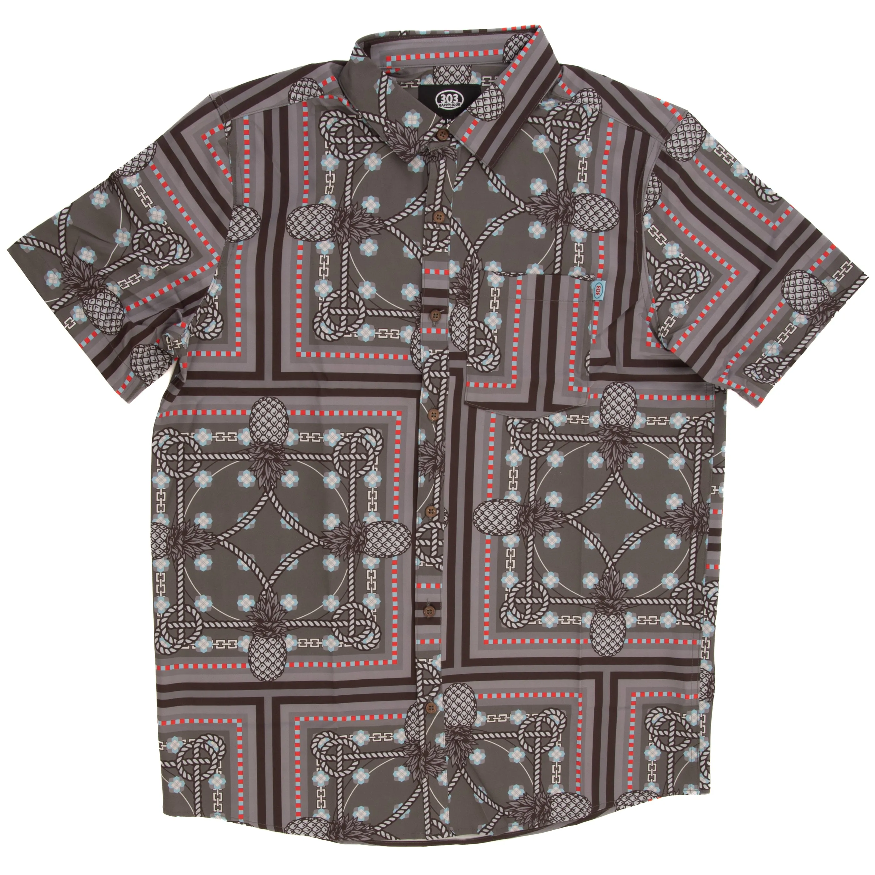 303 Boards - 303 Boards x Happy Hour Copa Collaba Button Up Shirt (Charcoal)