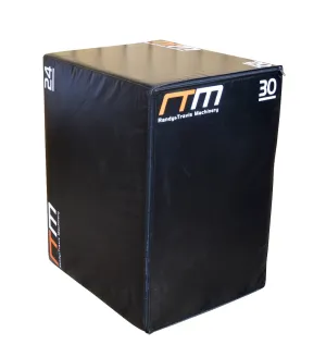 Adjustable Foam Plyo Jump Box, 3 Heights, Black