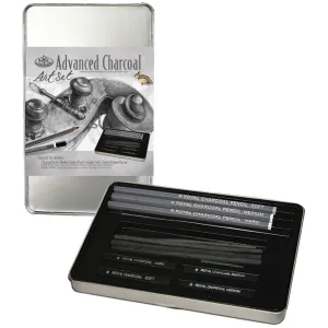 Advanced Charcoal Art Set W/Tin