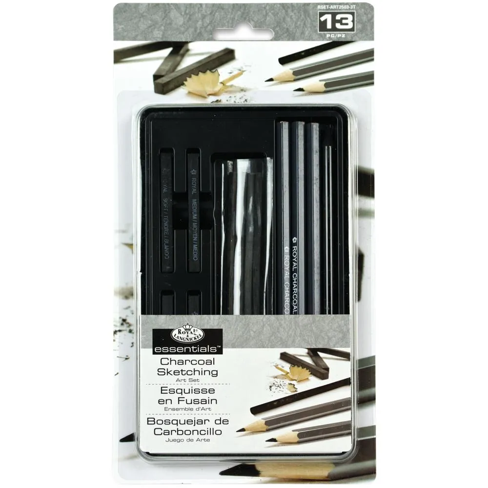 Advanced Charcoal Art Set W/Tin