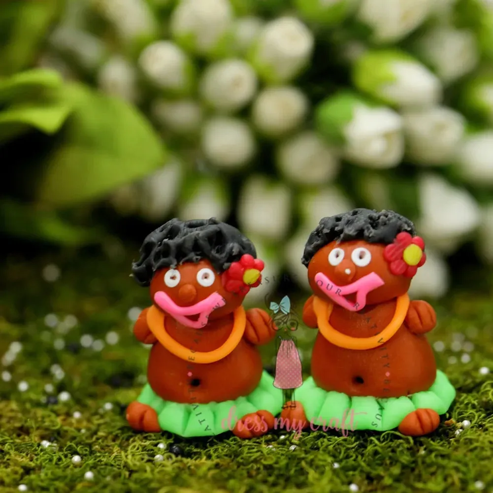 African Dancers - Miniature