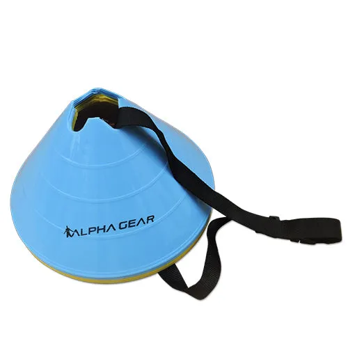 Alpha Gear 8 Pk of Jumbo Cone - 15cm x 32cm Blue and Yellow