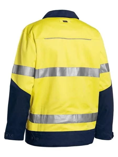 Bisley Taped Hi Vis  Drill Jacket with Liquid Repellent Finish