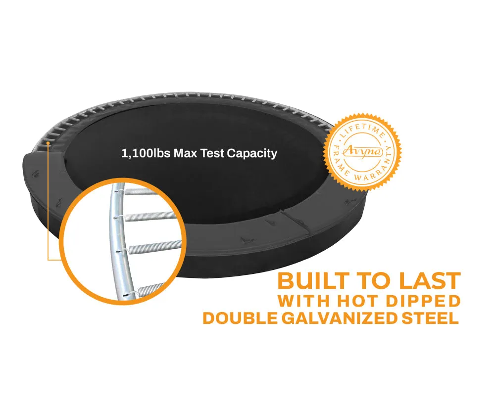 Black Friday Bundle! 14' Round Pro-Line In-ground Trampoline   LED Lights   Cover