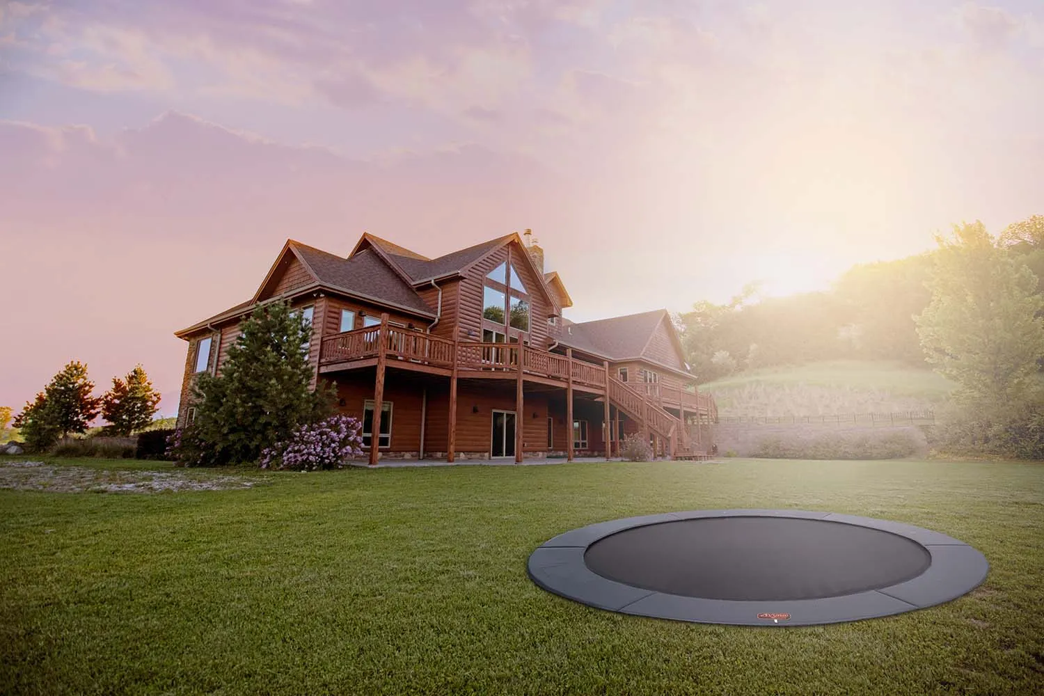 Black Friday Bundle! 14' Round Pro-Line In-ground Trampoline   LED Lights   Cover