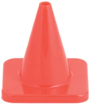 Champion Sports 4 Inch High Visibility Flexible Vinyl Cone