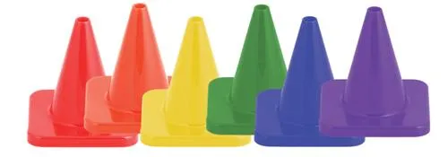 Champion Sports 4 Inch High Visibility Flexible Vinyl Cone