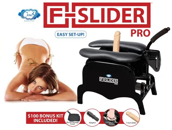 Cloud 9 F-slider Pro Heavy Duty Self Pleasuring Chair with Light Color Dildo