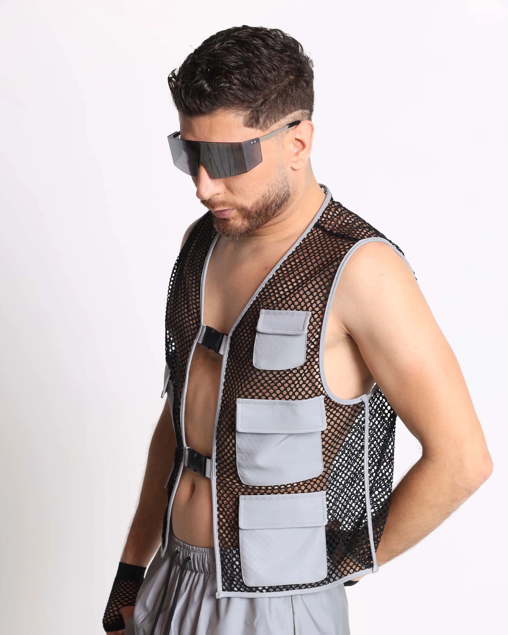 Delaying Tactic Reflective Fishnet Vest