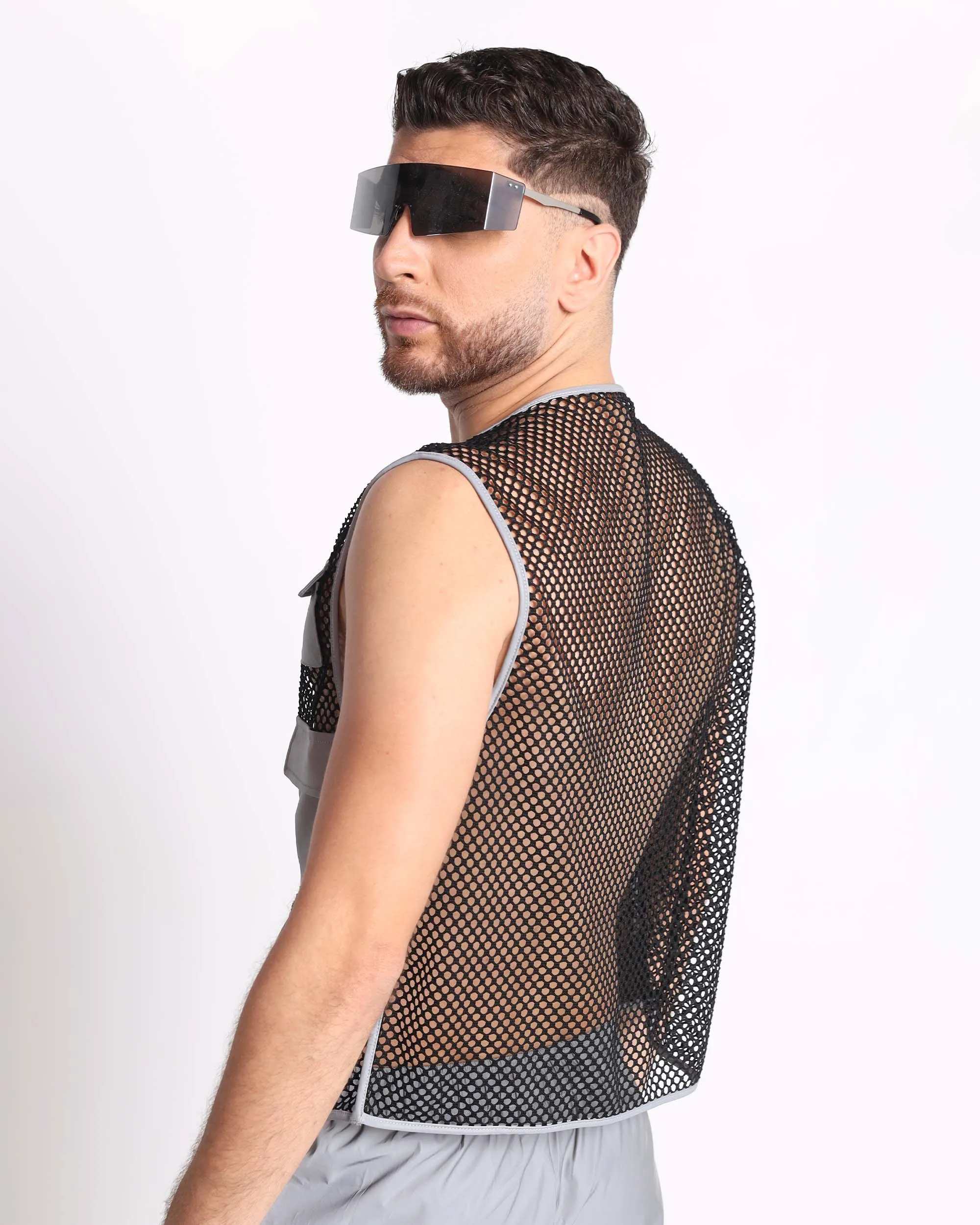 Delaying Tactic Reflective Fishnet Vest