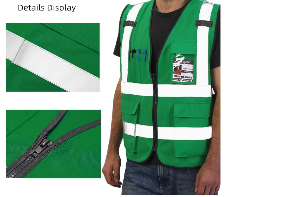 Dib Safety Reflective Vest - Green