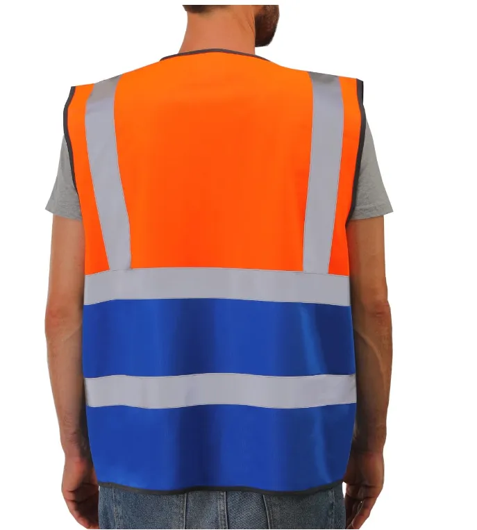Dib Safety Reflective Vest - Orange / Blue