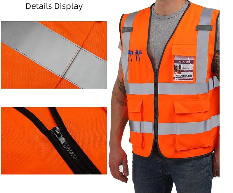 Dib Safety Reflective Vest - Orange