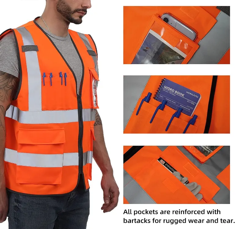 Dib Safety Reflective Vest - Orange