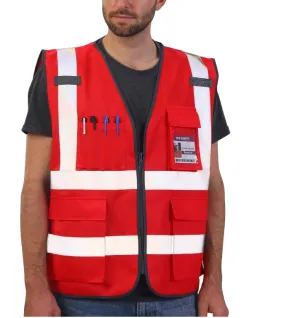 Dib Safety Reflective Vest - Red