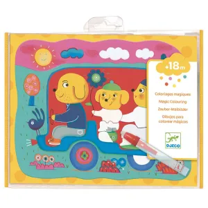 Djeco Magic Colouring - Hidden on the Road