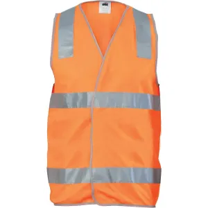 DNC Day/Night Safety Vest With Hoop & Shoulder Generic R/Tape (3503)