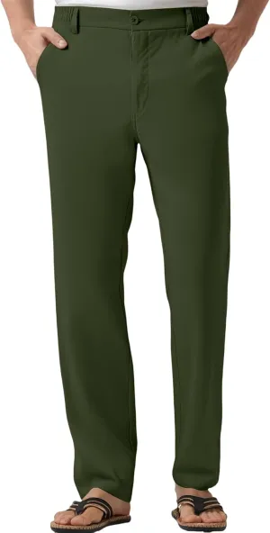 Dress Pants for Men Stretch Straight Leg Casual Lightweight Comfy Trendy Soild Work Business Sweatpants with Pockets