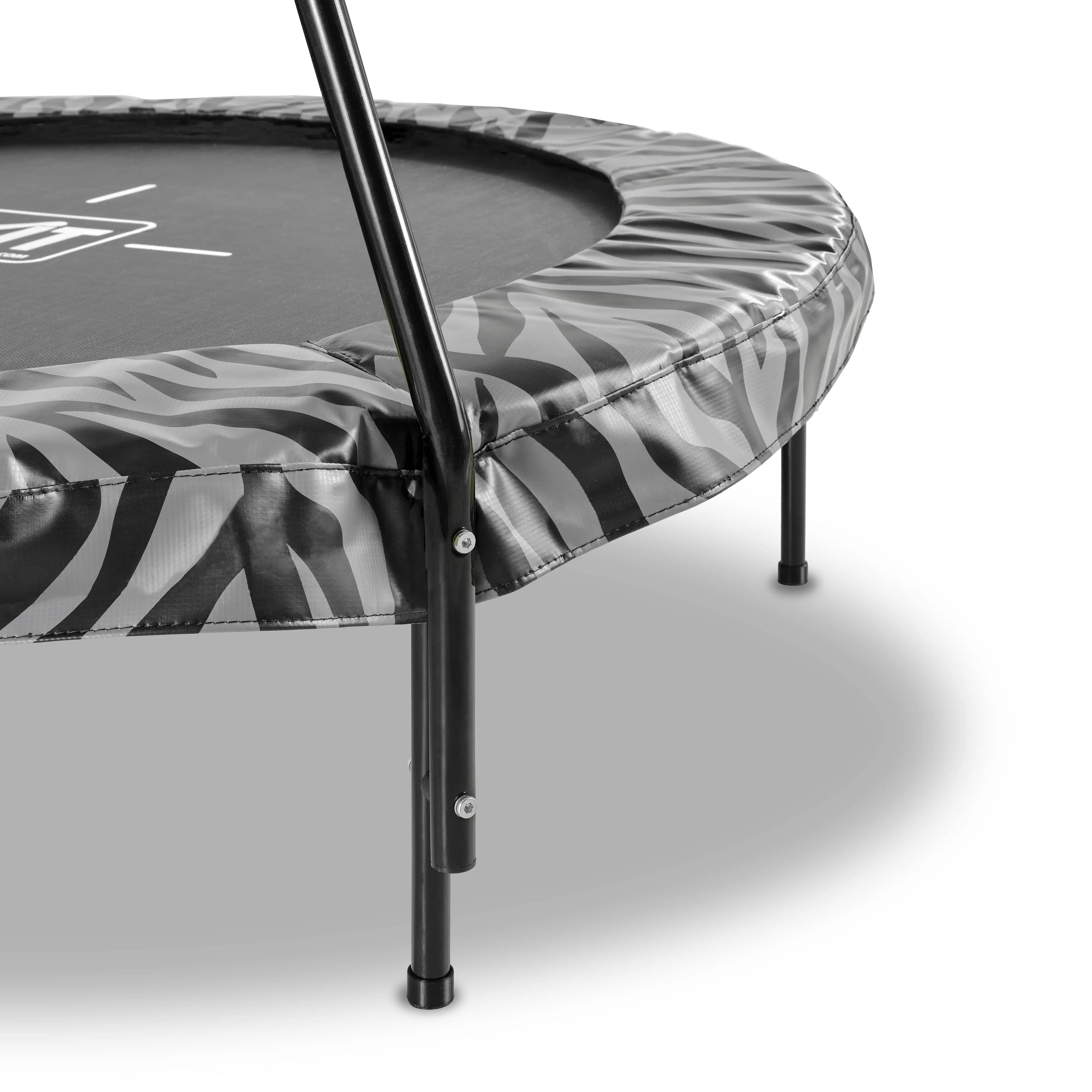 Exit Tiggy Junior Trampoline With Bar Ø140cm Black- Grey/Green