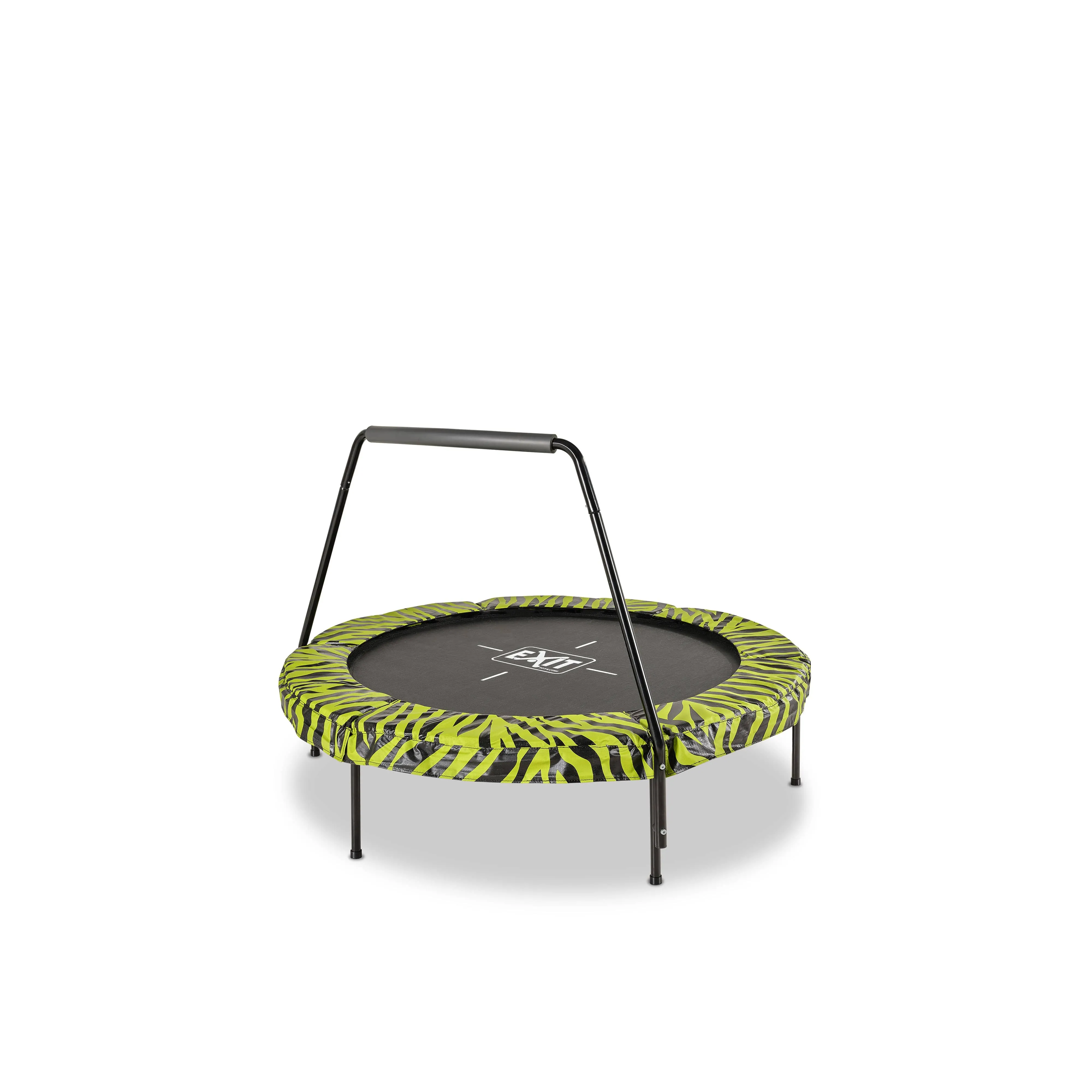 Exit Tiggy Junior Trampoline With Bar Ø140cm Black- Grey/Green