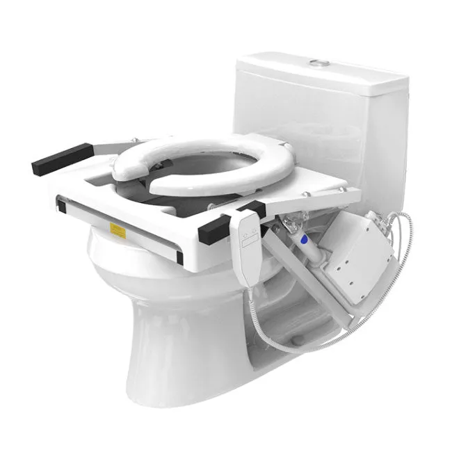 EZ-ACCESS Tilt Toilet Seat Lift Singe Motor, Elongated Seat