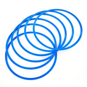 Flat Hoops 50cm | Set of 6 | Blue