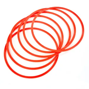 Flat Hoops 50cm | Set of 6 | Red