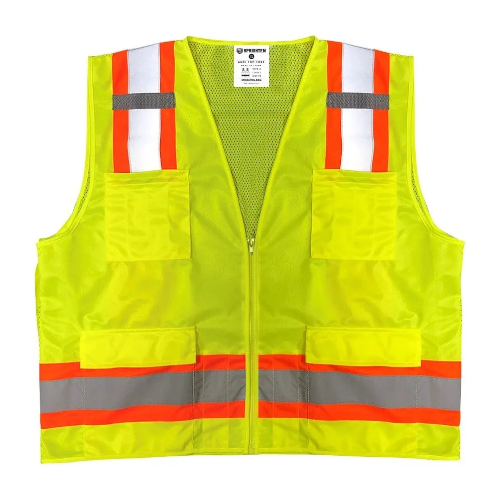 FREE SAMPLE: Safety Main Surveyor Vest, Class 2, Hi-Vis Yellow, Limit 1