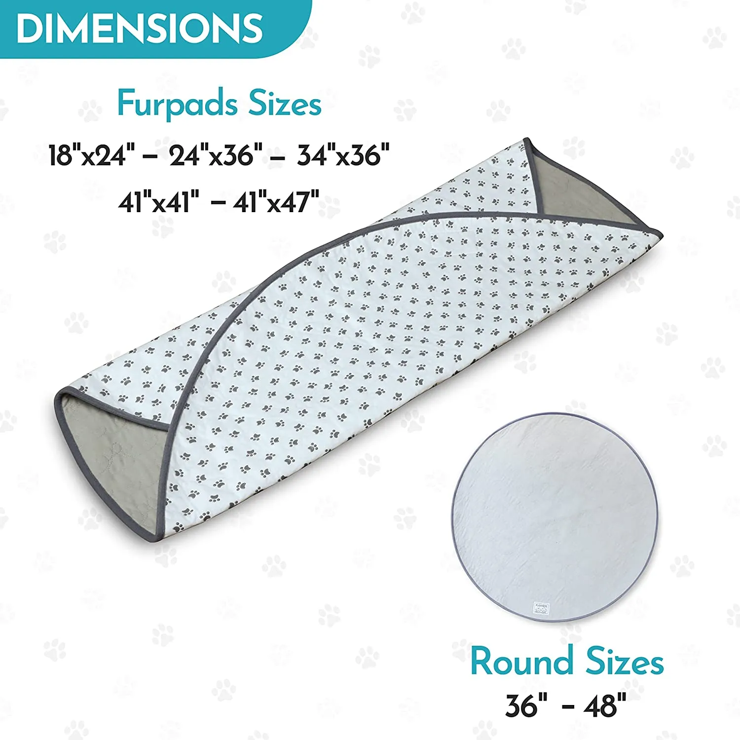 FurPads Washable Pee Pads Round