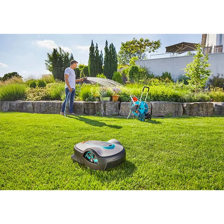 GARDENA Robotic Lawnmower SILENO Life 750   FREE Garage