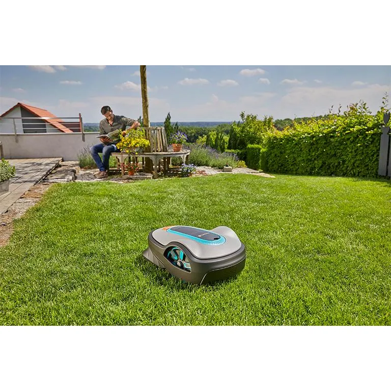 GARDENA Robotic Lawnmower SILENO Life 750   FREE Garage