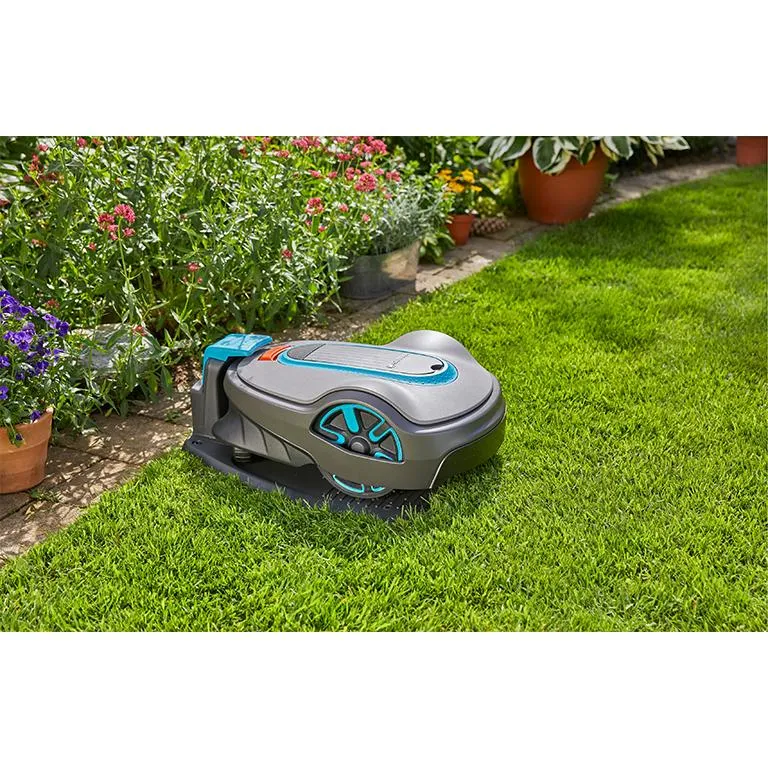 GARDENA Robotic Lawnmower SILENO Life 750   FREE Garage
