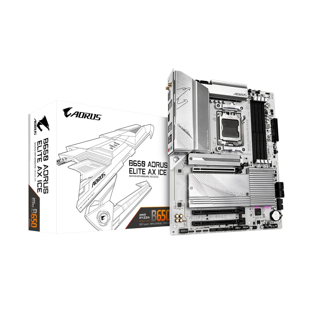 Gigabyte Mainboard B650 Aorus Elite Ax Ice - Atx - Socket Am5 - Amd B650