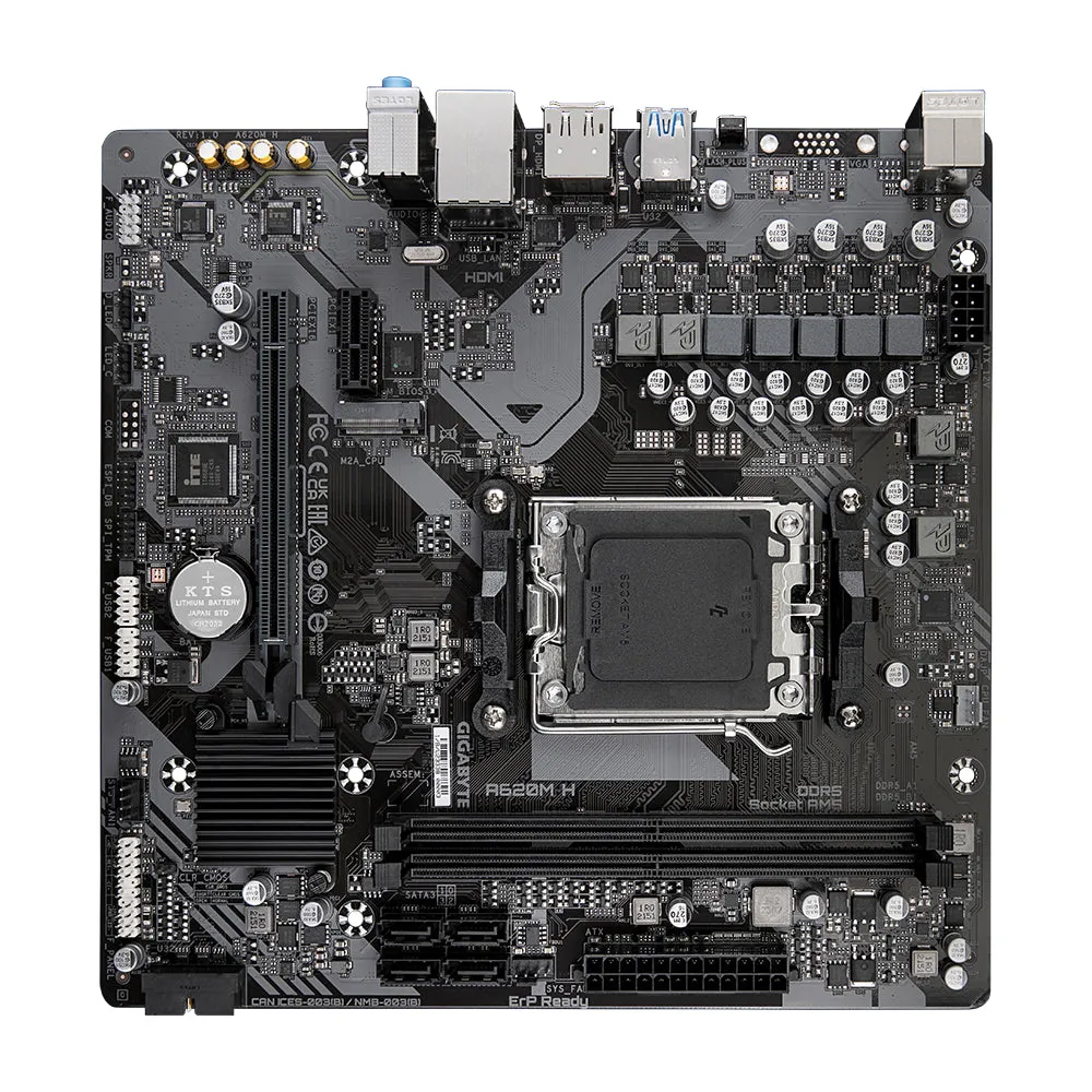 Gigabyte Motherboard A620m H - Micro-Atx - Socket Amd Am5 - Amd A620
