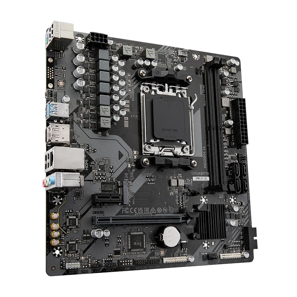 Gigabyte Motherboard A620m H - Micro-Atx - Socket Amd Am5 - Amd A620