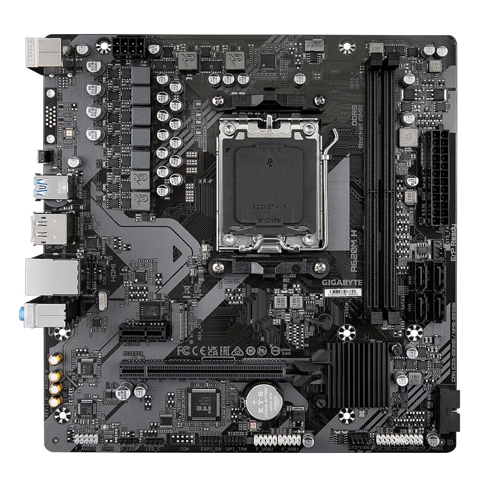 Gigabyte Motherboard A620m H - Micro-Atx - Socket Amd Am5 - Amd A620