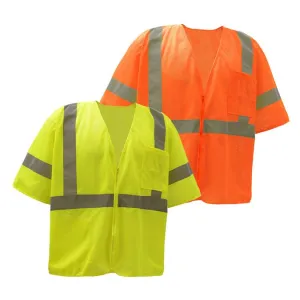 GSS Standard Class 3 Mesh Zipper Safety Vest