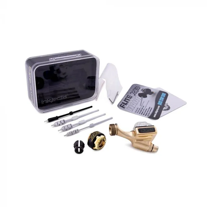 Inkjecta Polished Brass Flite Nano Rotary Machine