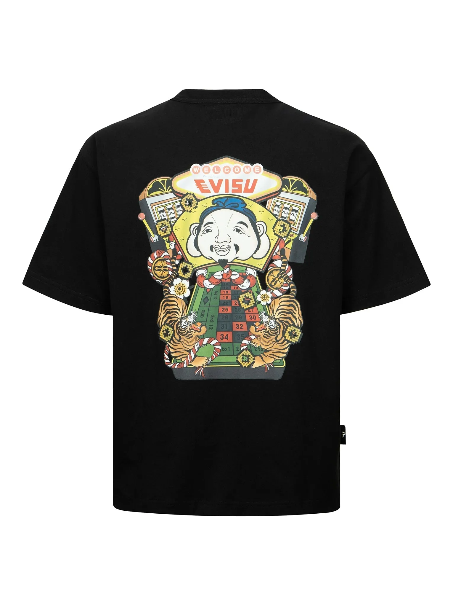 Lucky Slot Machine Print Loose Fit T-shirt