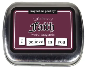 Magnetic Poetry Little Box Of Faith Words For Refrigerator Write Poems And Letters On The Fridge