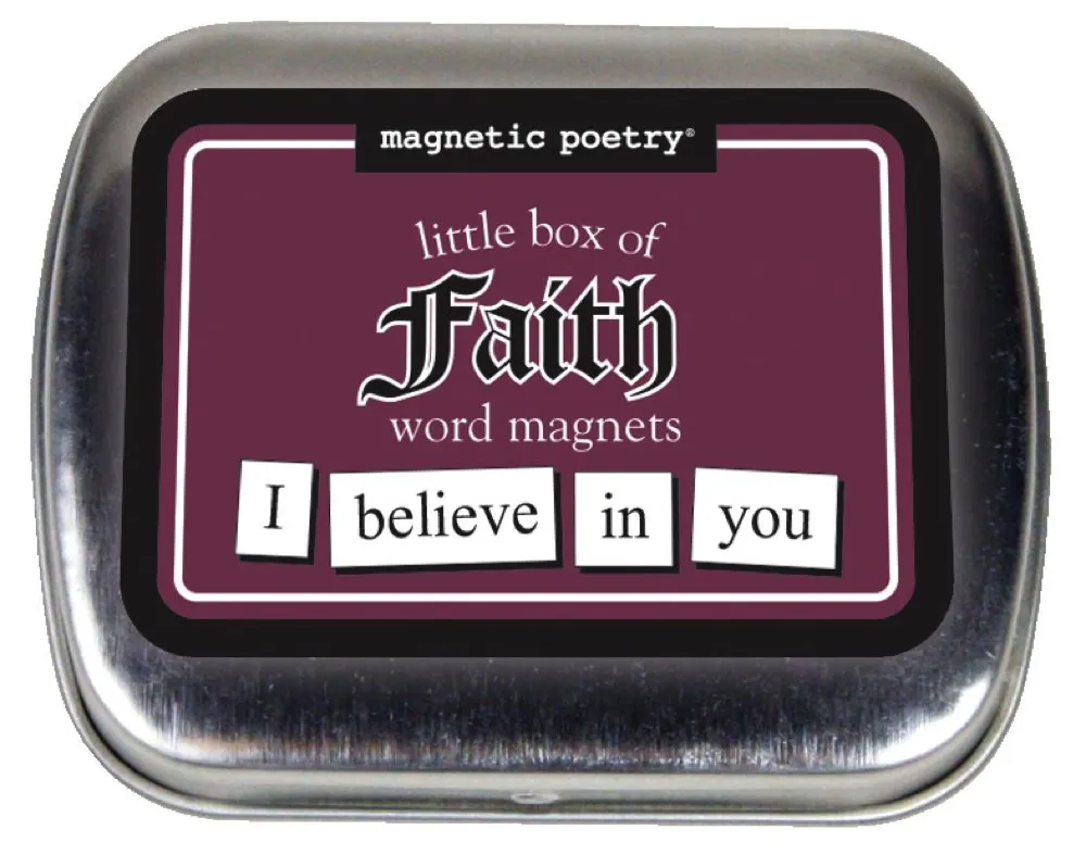 Magnetic Poetry Little Box Of Faith Words For Refrigerator Write Poems And Letters On The Fridge