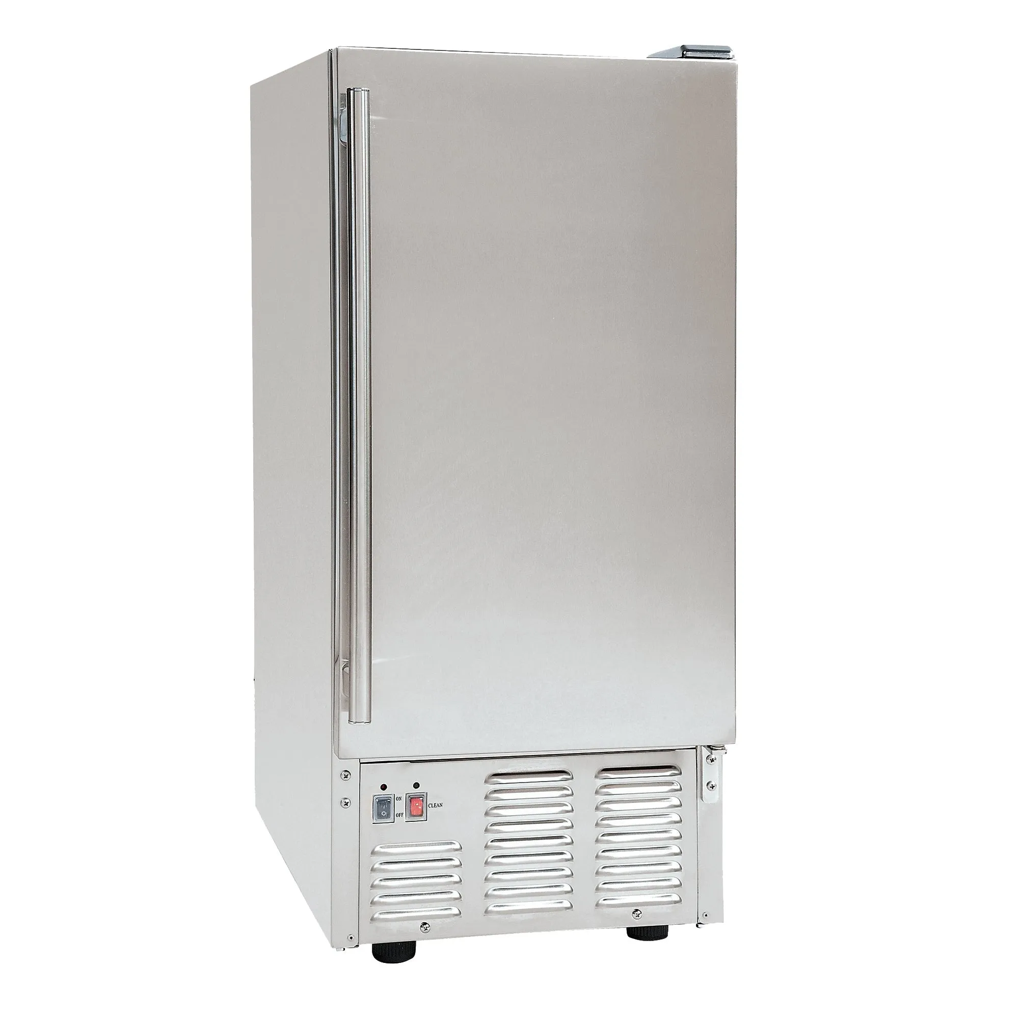 Maxx Ice - MIM50-O, Maxx Ice Self-Contained Outdoor Ice Machine, 15"W, 60 lbs, Full Dice Ice Cubes, Energy Star Listed, in Stainless Steel