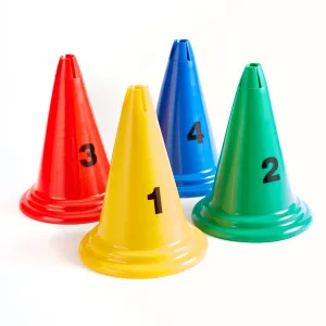 Mini Cones | 30cm | Set of 4 | Numbers