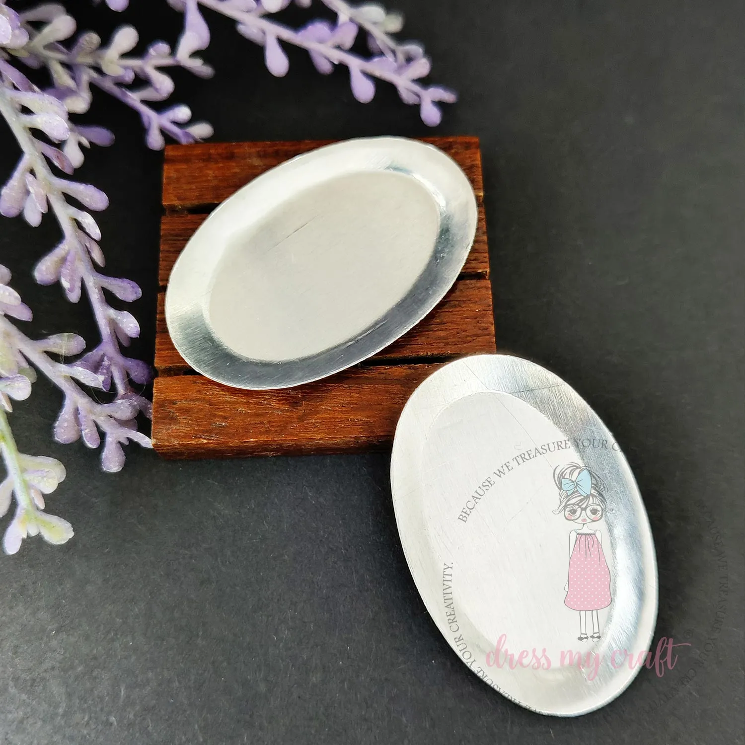 Miniature Metal Oval Platter